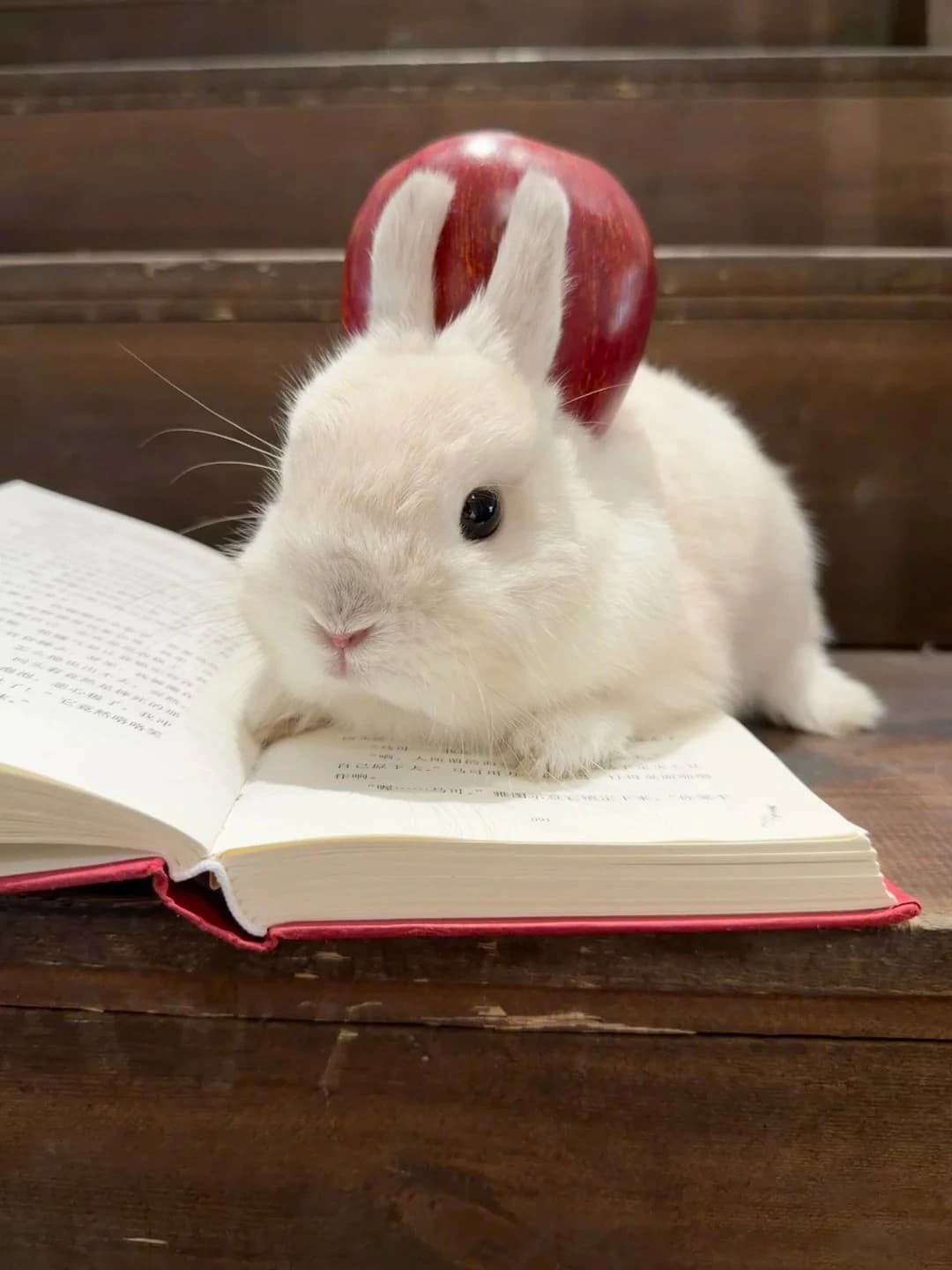 Original rabbit photo used for AI rabbit portrait generation